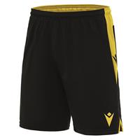 Tempel Match Day Short BLK/YEL S Teknisk kampshorts - Unisex