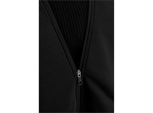 Record Full Zip 3D top BLK/ANT 3XS Teknisk Fleecejakke  - Unisex 