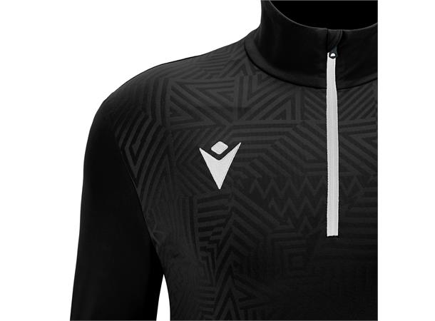 Fraser 1/4 Zip Top BLK/WHT S Teknisk treningsgenser - Unisex 